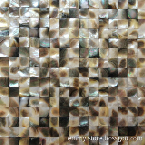 Black lip mother of pearl seashell mosaics natural wall tile